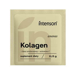 Intenson Kolagen + Witamina C + Kwas Hialuronowy suplement diety Ananas 11.5g