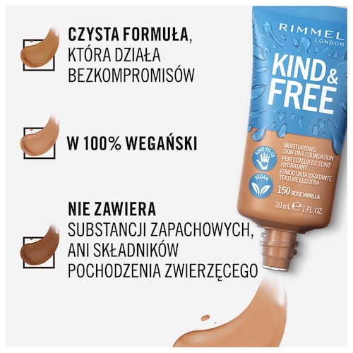 Rimmel Kind & Free wegański podkład nawilżający