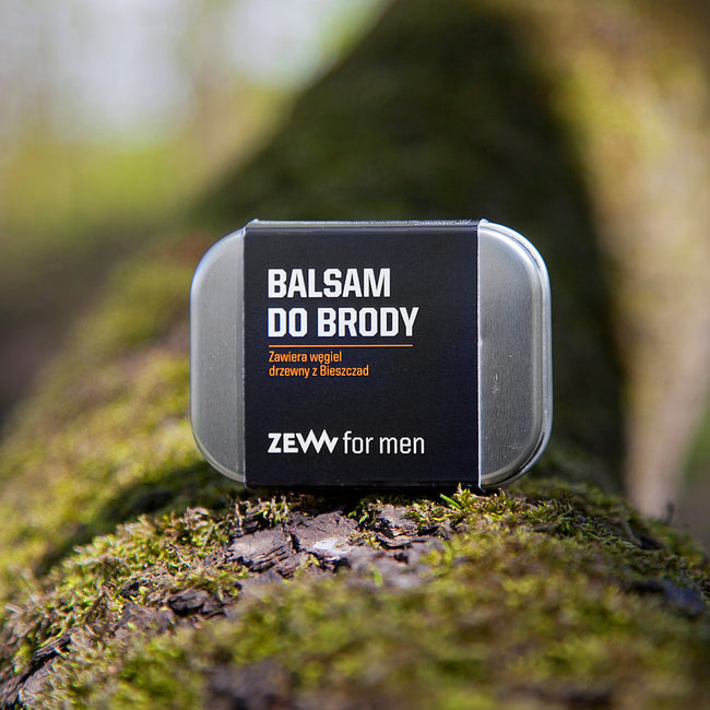 Zew For Men Broda na Sztorc zestaw mydło do brody 85ml + balsam do brody 80ml + roller do włosów i brody