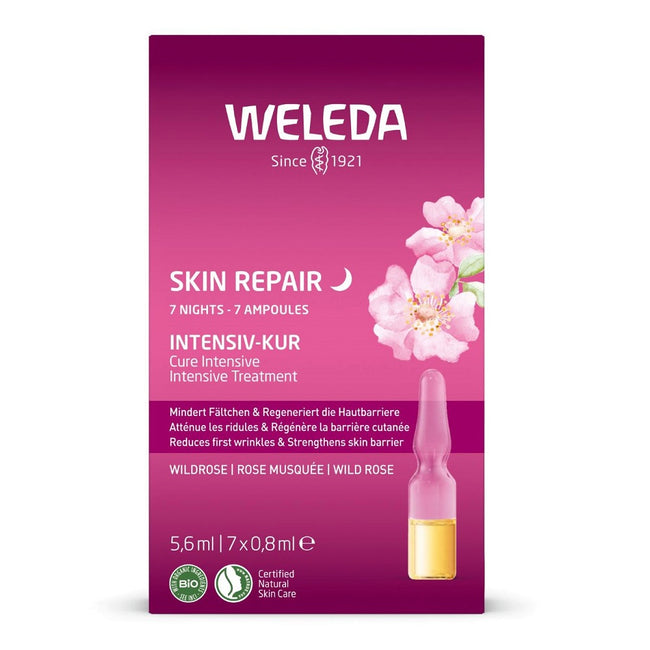 7x0 Weleda Skin Repair intensywna kuracja z dziką różą 7x0.8ml – cena: 64 ...