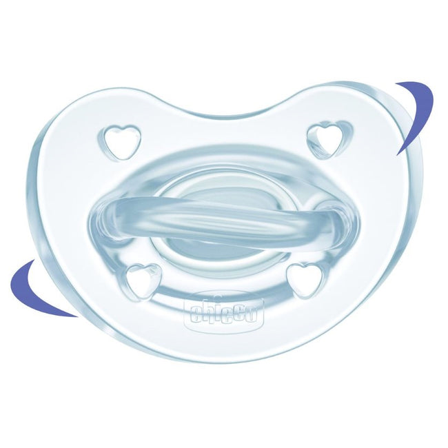 Chicco PhysioForma smoczek silikonowy uspokajający Soft 0-6m Neutral 1szt