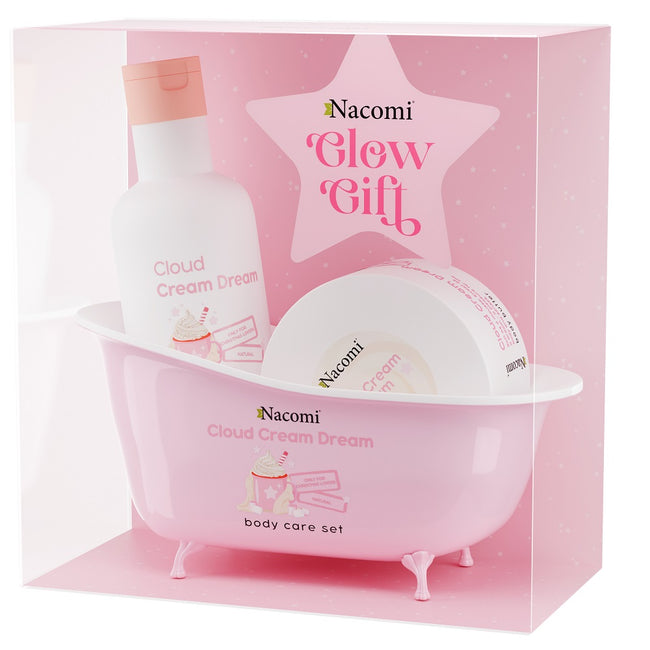 Nacomi Cloud Cream Dream zestaw żel pod prysznic 300ml + kremowe masło do ciała 100ml