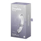 Satisfyer Double Crystal dildo szklane Transparent