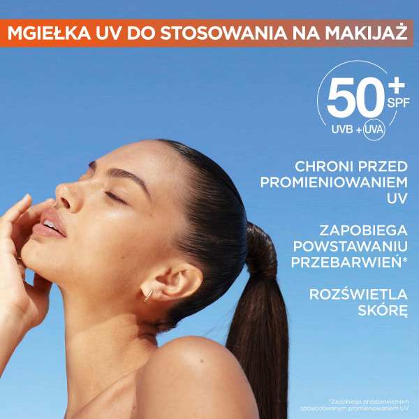 Garnier Vitamin C rozświetlająca mgiełka UV na makijaż z SPF50+ i witaminą C 75ml