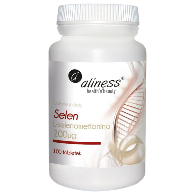 Aliness Selen L-selenometionina 200µg suplement diety 100 tabletek
