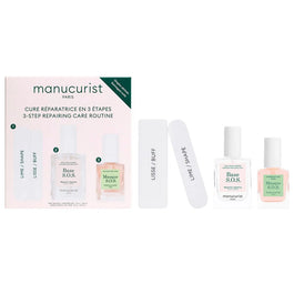 Manucurist 3-Step Repairing Care Routine zestaw do pielęgnacji zniszczonych i osłabionych paznokci