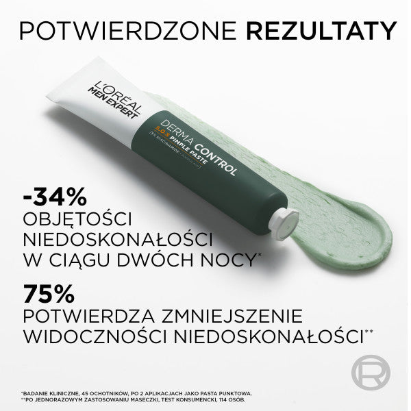L'Oreal Paris Men Expert Derma Control punktowa pasta na niedoskonałości 45ml