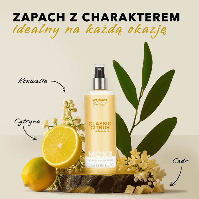 Mexx Woman Classic Citrus & Sandalwood perfumowana mgiełka do ciała 250ml