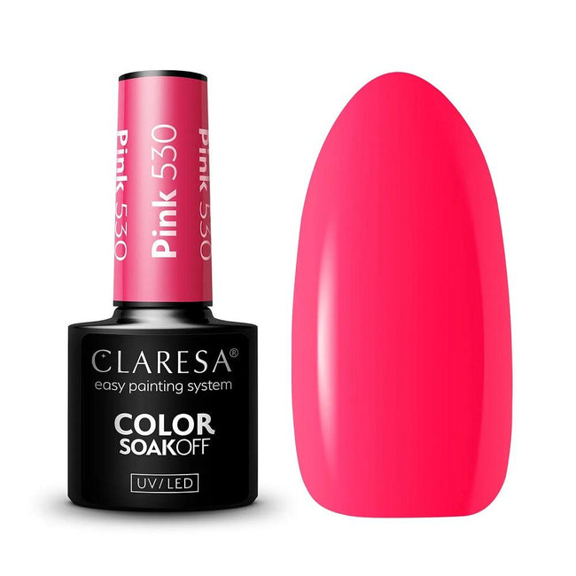 Claresa Color Soak Off UV/LED Pink lakier hybrydowy 5g
