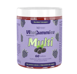 Noble Health VitaGummies Multivitamin suplement diety w postaci żelek o smaku Owoców Leśnych 60 żelków