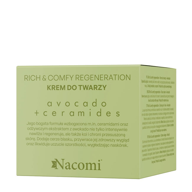 Nacomi Rich & Comfy Regeneration krem do twarzy Avocado 40ml