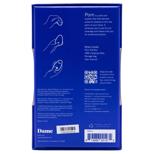 Dame Pom Flexible Vibrator masażer łechtaczki Ice
