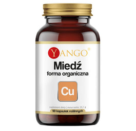 Yango Miedź forma organiczna suplement diety 90 kapsułek