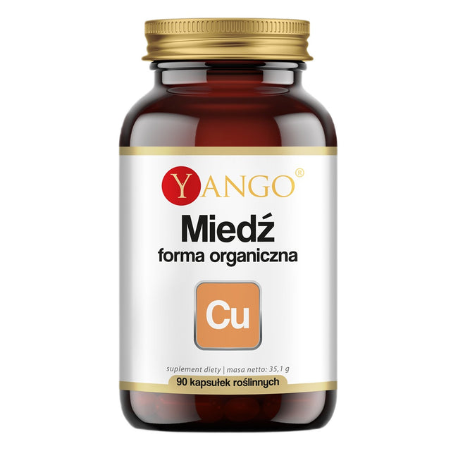 Yango Miedź forma organiczna suplement diety 90 kapsułek