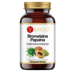 Yango Bromelaina papaina suplement diety 90 kapsułek