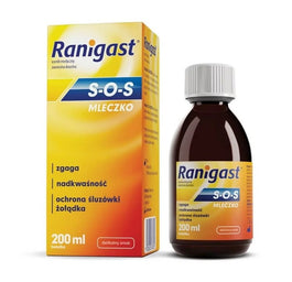 Ranigast S.O.S Mleczko preparat w płynie na zgagę i nadkwasowość 200ml