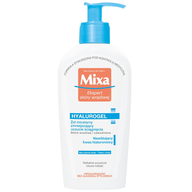 MIXA Hyalurogel żel micelarny zmniejszający uczucie ściągnięcia 200ml