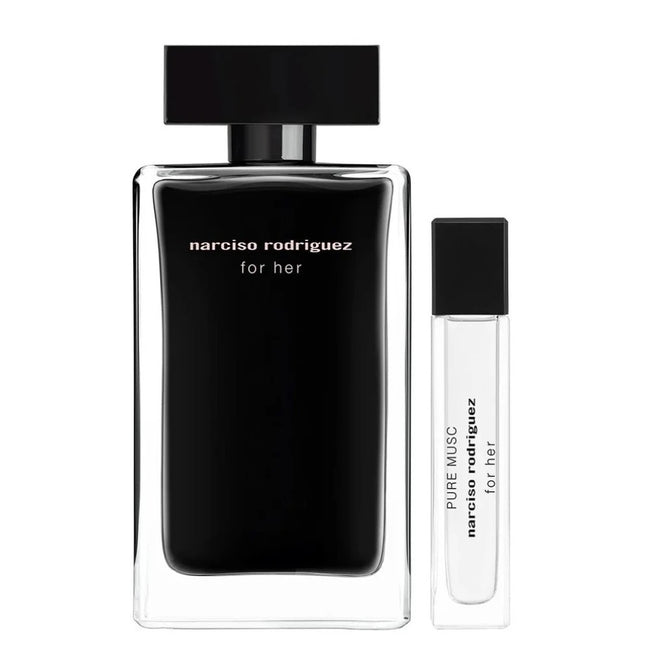 Narciso Rodriguez Zestaw For Her woda toaletowa spray 100ml + Pure Musk woda perfumowana spray 10ml