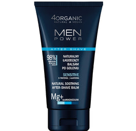 4organic Men Power naturalny łagodzący balsam po goleniu Sensitive
