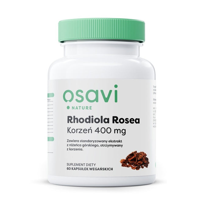 Osavi Rhodiola Rosea Korzeń 400mg suplement diety 60 kapsułek