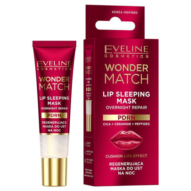 Eveline Cosmetics Wonder Match regenerująca maska do ust na noc 12ml