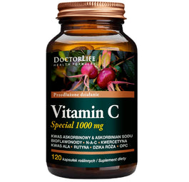 Doctor Life Vitamin C Special 1000mg o przedłużonym działaniu suplement diety 120 kapsułek