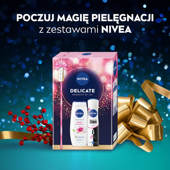 Nivea Delicate zestaw żel pod prysznic 250ml + antyperspirant w sprayu 150ml