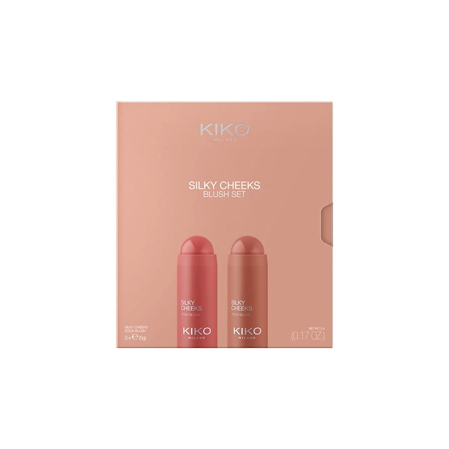 KIKO Milano Silky Cheeks Blush Set zestaw róż w sztyfcie 2x5g