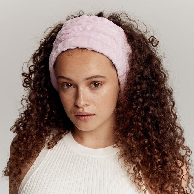 Glov Extra Wide Headband multifunkcyjna szeroka opaska na włosy Pastel Pink