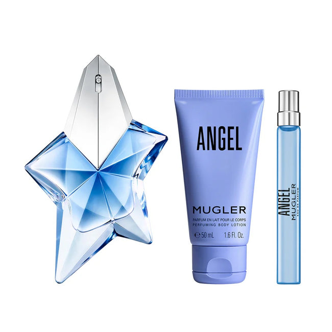 Thierry Mugler Angel zestaw woda perfumowana spray 50ml + balsam do ciała 50ml + woda perfumowana spray 10ml