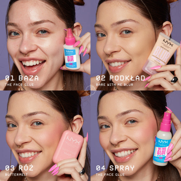 NYX Professional MakeUp The Face Glue Setting Spray supertrwały spray utrwalający makijaż 60ml