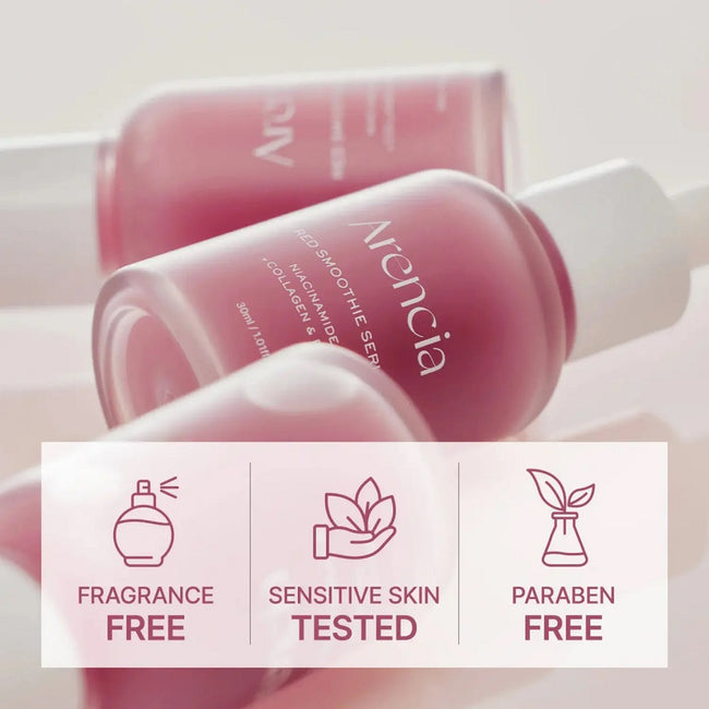 Arencia Fresh Red Smoothie Serum 8 rozświetlająco-ujędrniające serum z 8% niacynamidem 30ml