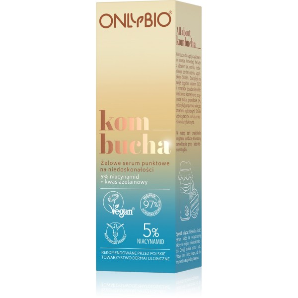 OnlyBio Kombucha żelowe serum punktowe na niedoskonałości 15ml