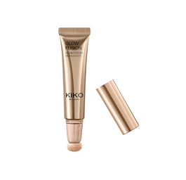 KIKO Milano Glow Fusion Gleam Dream Highlighter rozświetlacz do twarzy w płynie z aplikatorem gąbkowym