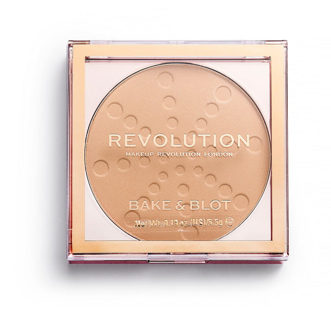 Makeup Revolution Bake & Blot matujący puder prasowany w kamieniu