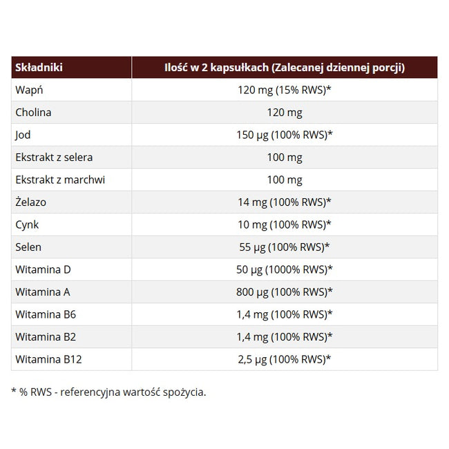 Skoczylas Vegecomplex suplement diety 60 kapsułek