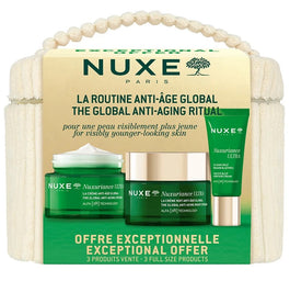 Nuxe Nuxuriance Ultra zestaw krem przeciwstarzeniowy na dzień 50ml + krem przeciwstarzeniowy na noc 50ml + krem do okolic oczu i ust 15ml