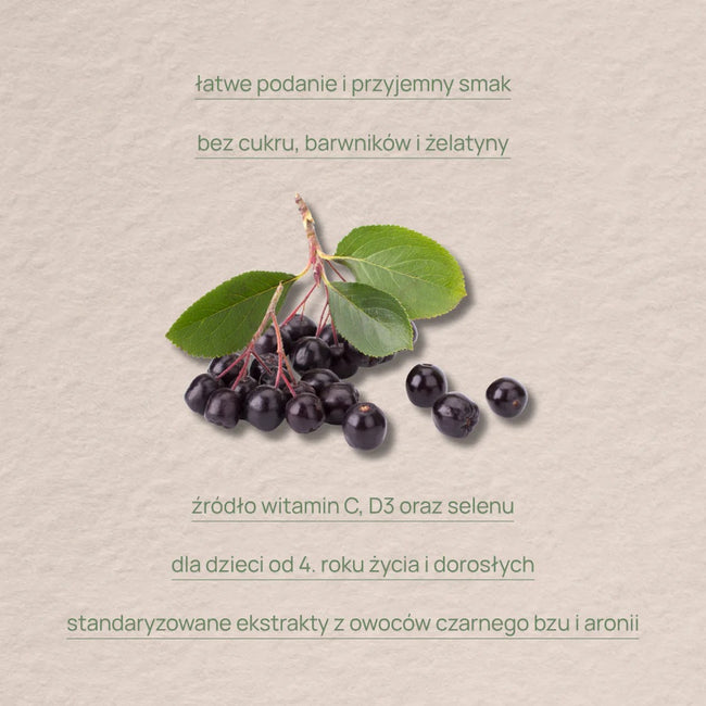 AronPharma Berroxin Gummies wsparcie odporności i rozwój kości suplement diety 60 żelek