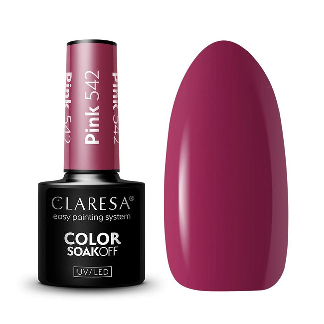 Claresa Color Soak Off UV/LED Pink lakier hybrydowy 5g