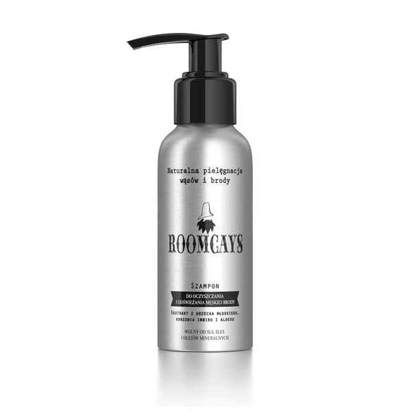 ROOMCAYS Zestaw #3 kosmetyków dla mężczyzn szampon do brody 120ml + olejek do brody 50ml