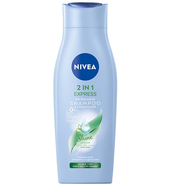 Nivea 2in1 Express łagodny szampon z odżywką 400ml
