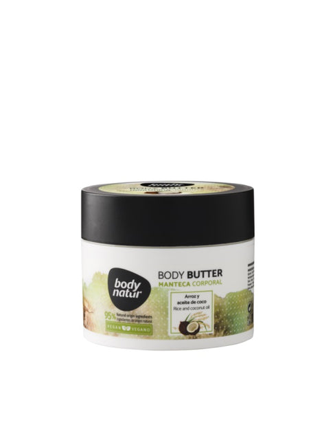Body Natur Body Butter kremowe masło do ciała Olej Kokosowy i Ryż 200ml