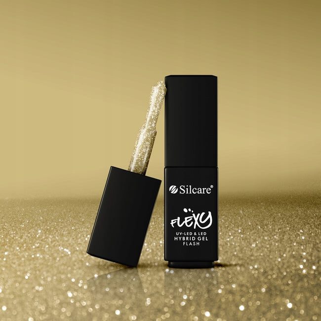 Silcare Flexy Hybrid Gel lakier hybrydowy Flash Light Gold 4.5g