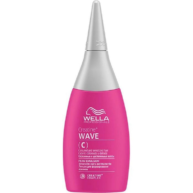 Wella Professionals Creatine+ Wave (C) płyn do trwałej ondulacji do włosów farbowanych lub uwrażliwionych 75ml