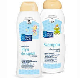 Skarb Matki Zestaw nawilżający płyn do kąpieli 250ml + szampon dla niemowląt i dzieci 250ml