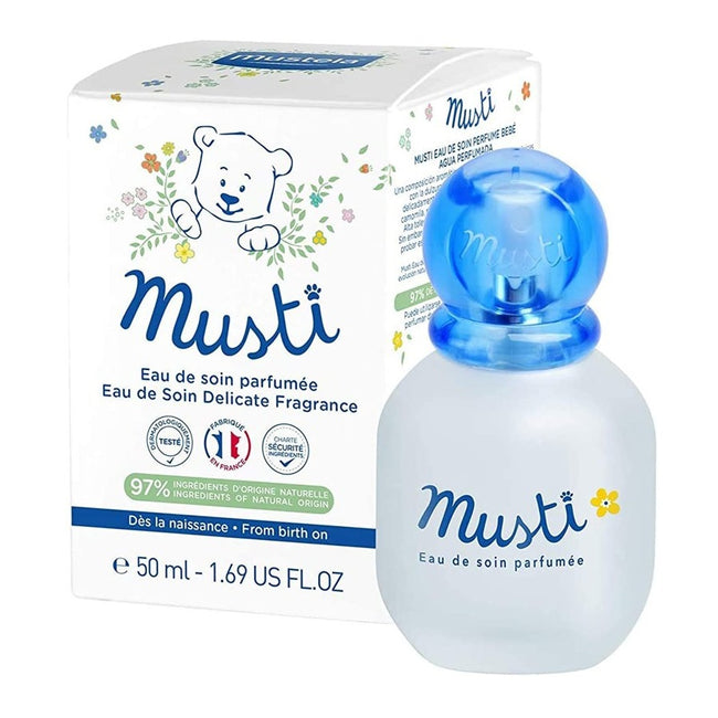 Mustela Musti Eau De Soin pielęgnacyjna woda perfumowana dla niemowląt i dzieci 50ml