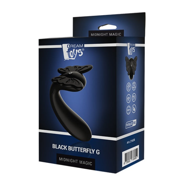 Dream Toys Midnight Magic Black Butterfly G wibrator do punktu G Black