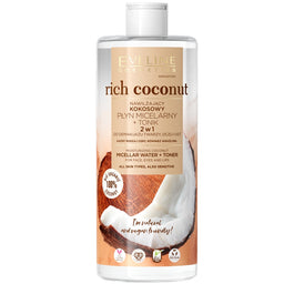 Eveline Cosmetics Rich Coconut 2w1 nawilżający kokosowy płyn micelarny i tonik 500ml