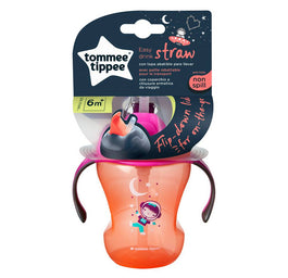 Tommee Tippee Straw Cup kubek niekapek ze słomką 6m+ Girl 230ml