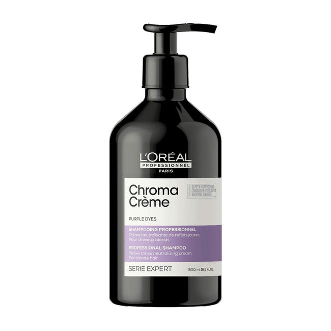 L'Oreal Professionnel Serie Expert Chroma Creme Purple Shampoo kremowy szampon do neutralizacji żółtych tonów na włosach blond 500ml